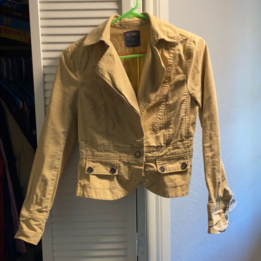 Old Navy soft yellow jacket XS